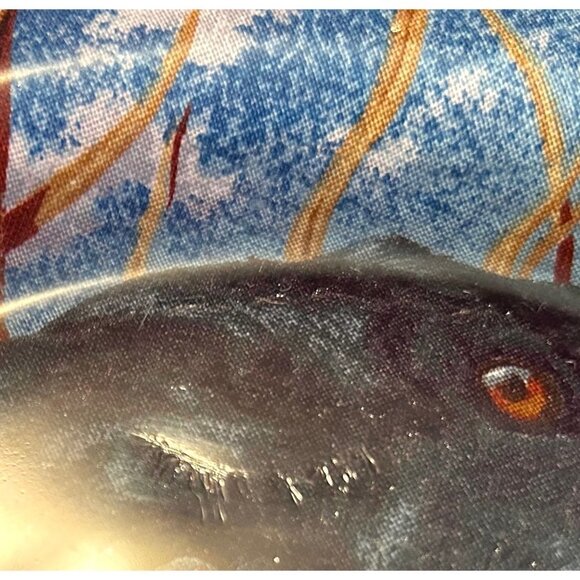 BLACK LAB LABRADOR RETREIVER WILDLIFE DECORATIVE GLASS PLATE - Picture 4 of 4